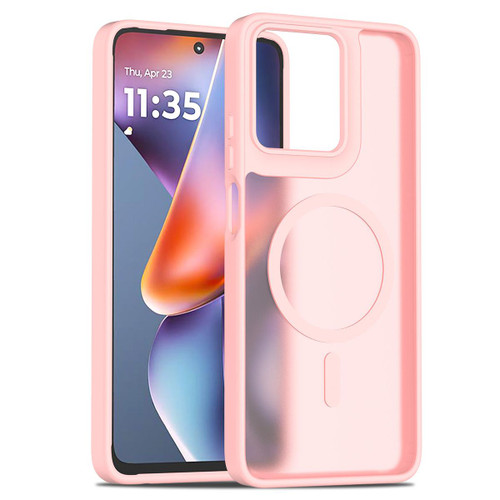 Moto G 2025 / Moto G 2026 / Moto G Play 2026 Skin Feel TPU Hybrid PC MagSafe Phone Case - Pink